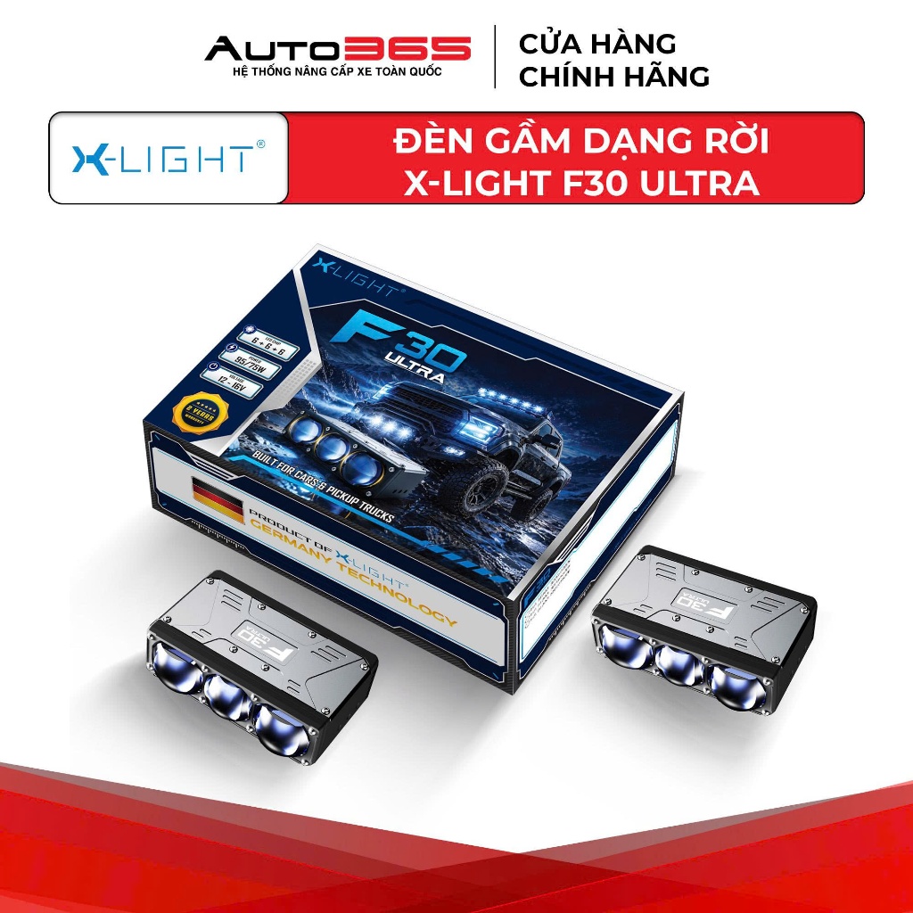 Đèn gầm trợ sáng lắp rời cho ô tô X-Light F30 Ultra - Auto365 Store