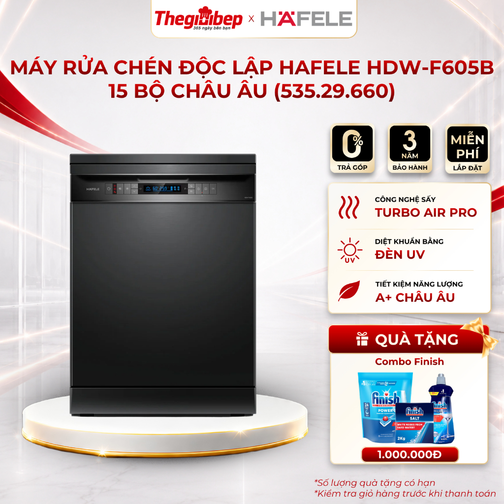 [NEW] Máy rửa chén độc lập Hafele HDW-F605B (535.29.660)