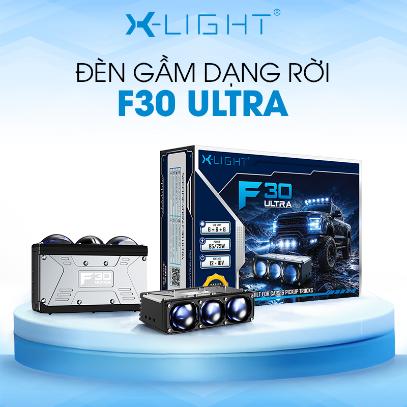Đèn gầm ô tô dạng rời X-Light F30 Ultra - X-Light Việt Nam