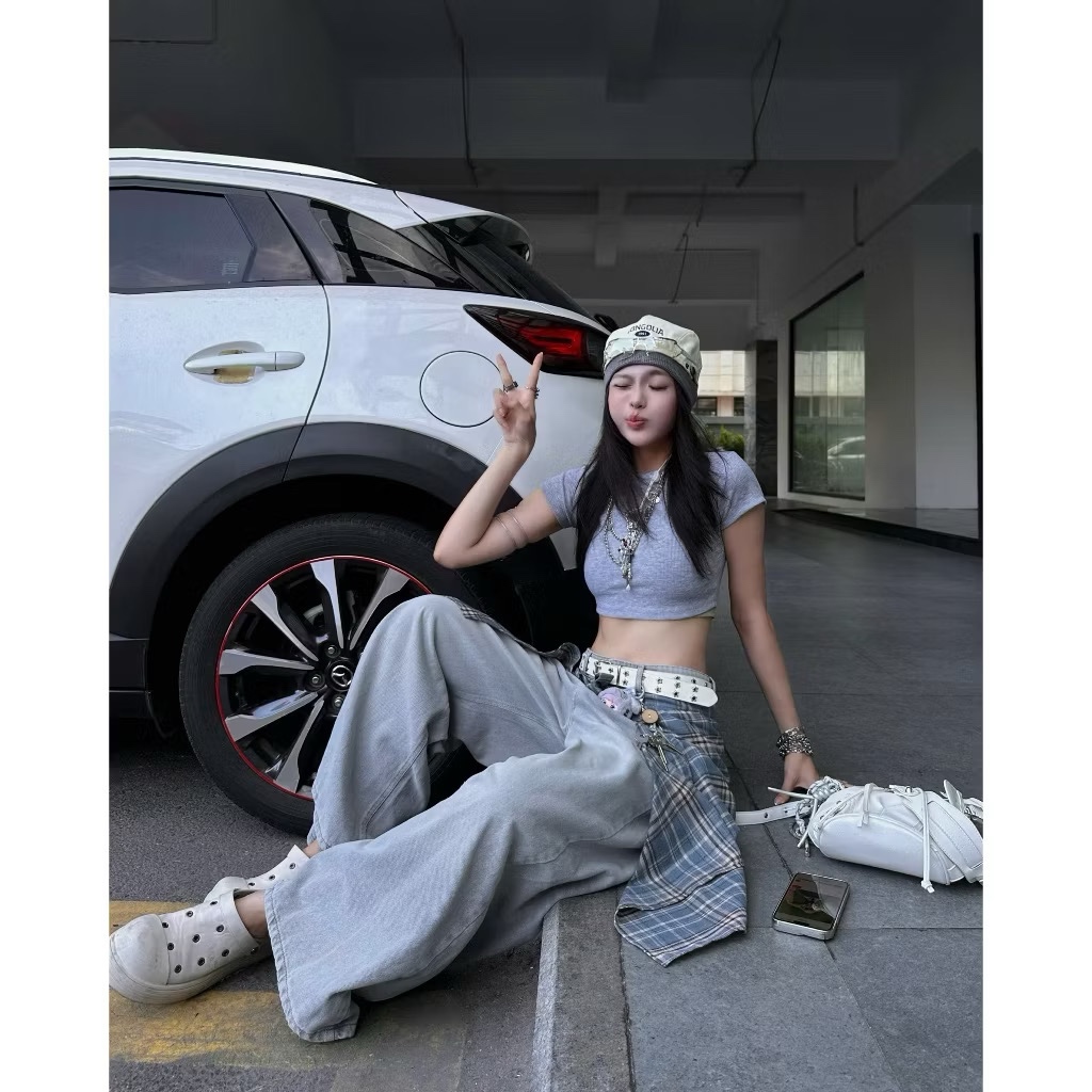 [LINK MỚI] Áo thun gân tăm mỏng co giãn croptop SUNNII - KILLSYSTEM | BigBuy360 - bigbuy360.vn