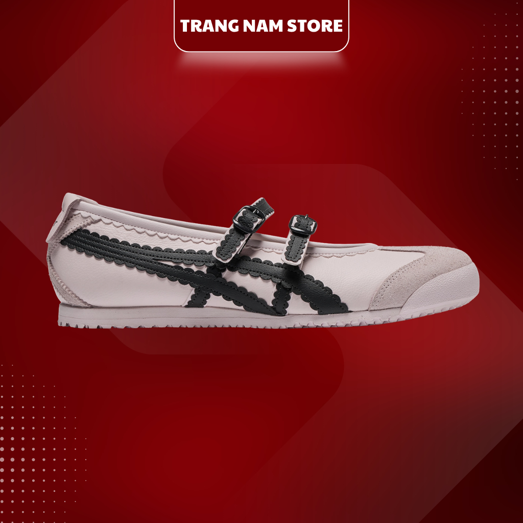 Giày Emiko Onitsuka Tiger Mexico Ballet Crystal Pink Cực Xinh. Full Box