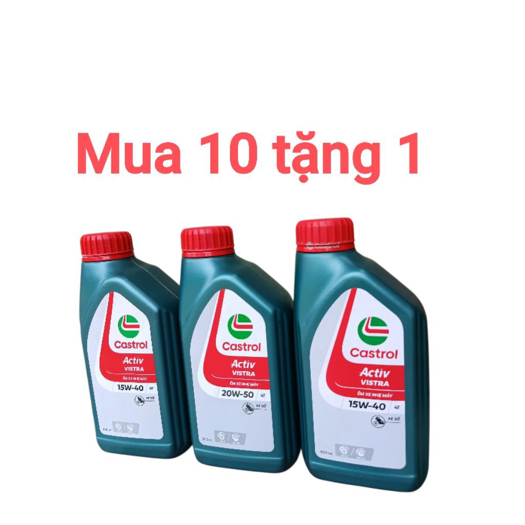 Dầu nhớt Castrol Vistra số ga 0,8lit và 1lit làm mát động cơ.......
