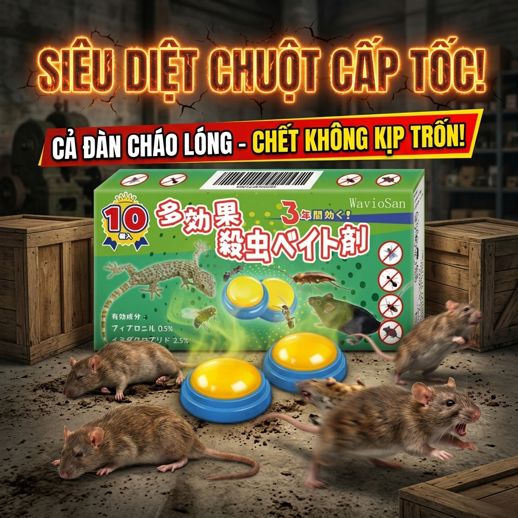 🐭💥 Bả chuột diệt tận gốc – Hiệu quả nhanh🐭 LZS bả diệt chuột thuốc diệt chuột