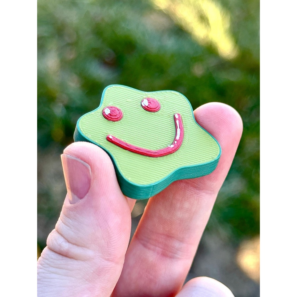 Pickle Slider Fidget Toy ~ Star-Shaped Magnetic Slider with Textured Grip