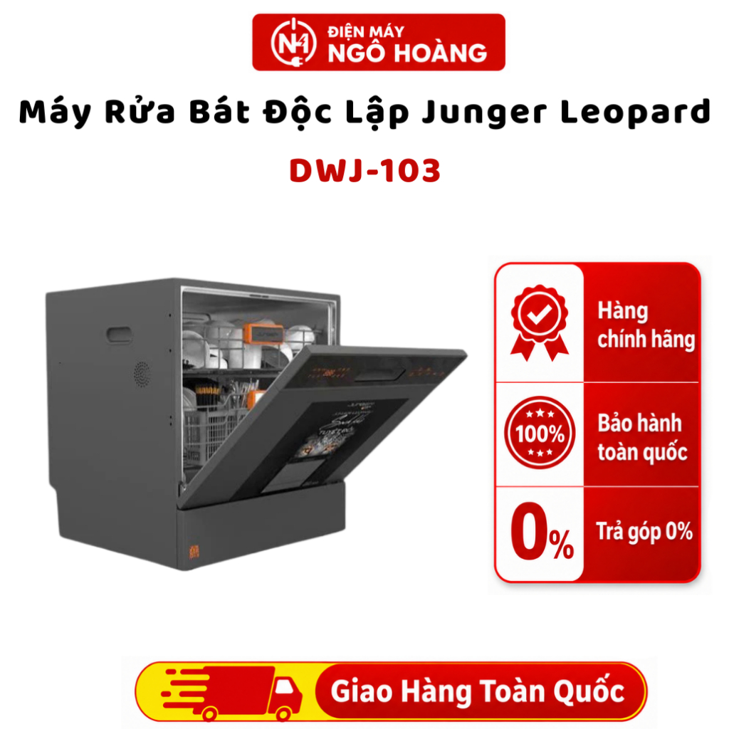 DWJ-103 - Máy Rửa Bát Độc Lập Junger Leopard DWJ-103, máy rửa chén, rửa sạch tiết kiệm nước - Chính 