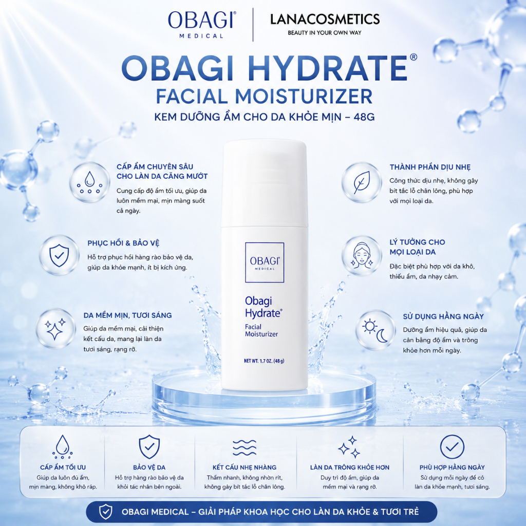 Kem dưỡng Obagi Hydrate Facial Moisturizer 48g