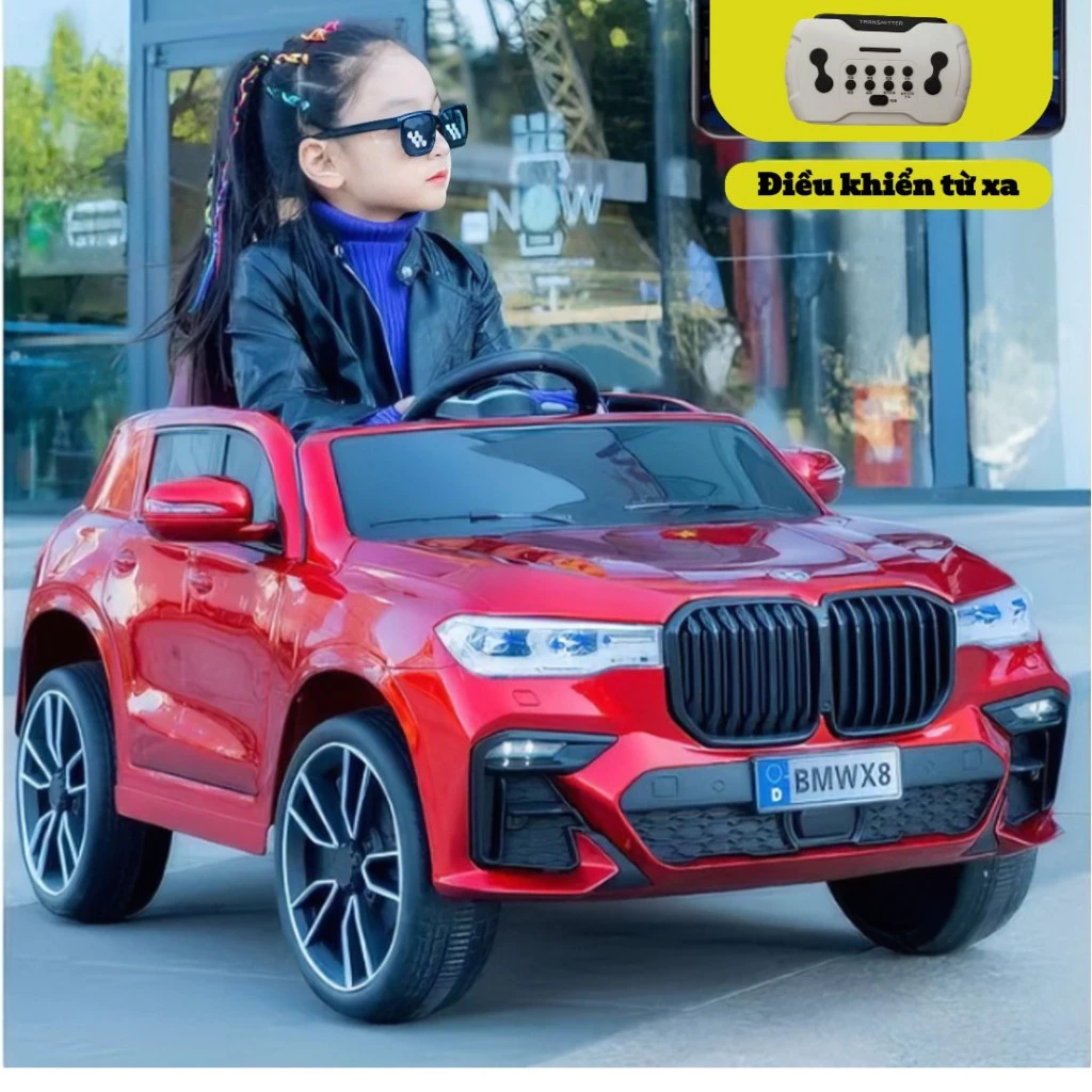 Xe ô tô điện cho bé BMW X8, 4 động, có điều khiển từ xa cho 1 bé dưới 6 tuổi