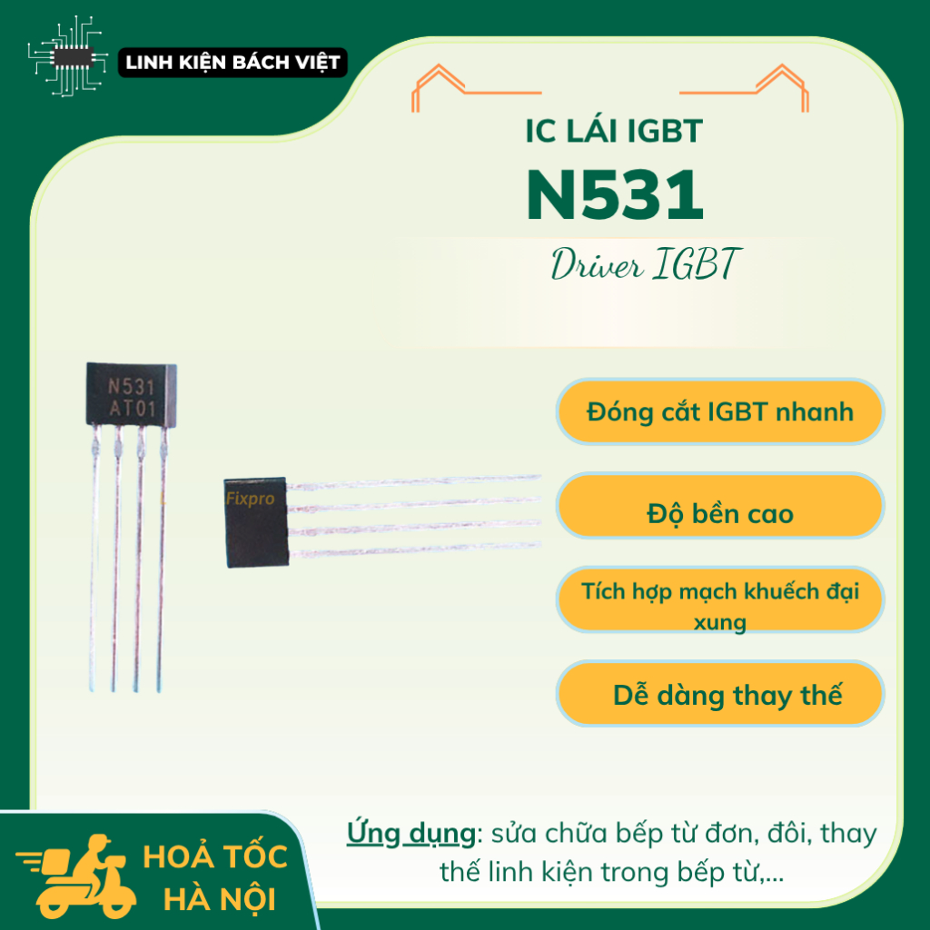 Combo IC lái N531 dán N531 cắm chất lượng tốt