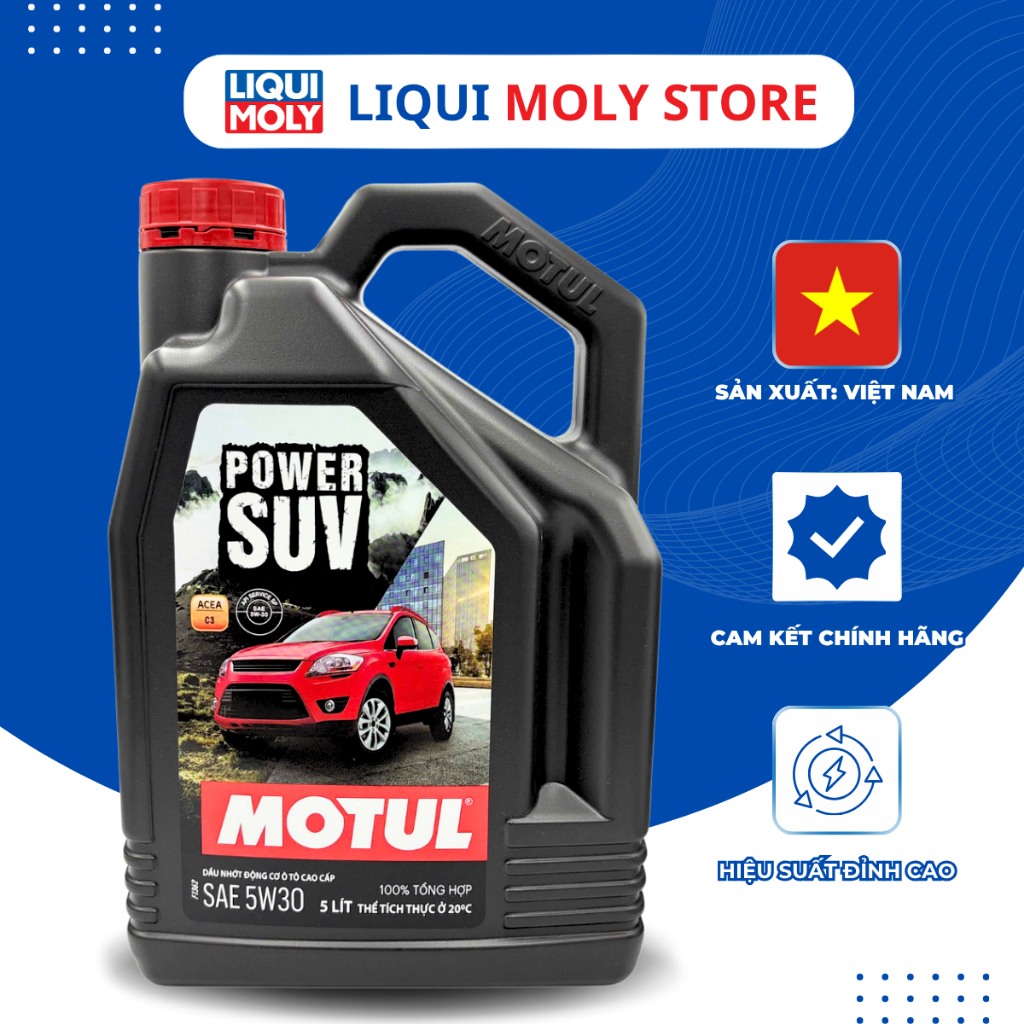 Dầu nhớt ô tô Motul SUV 5W30 tổng hợp cao cấp Dung tích 1L-5L