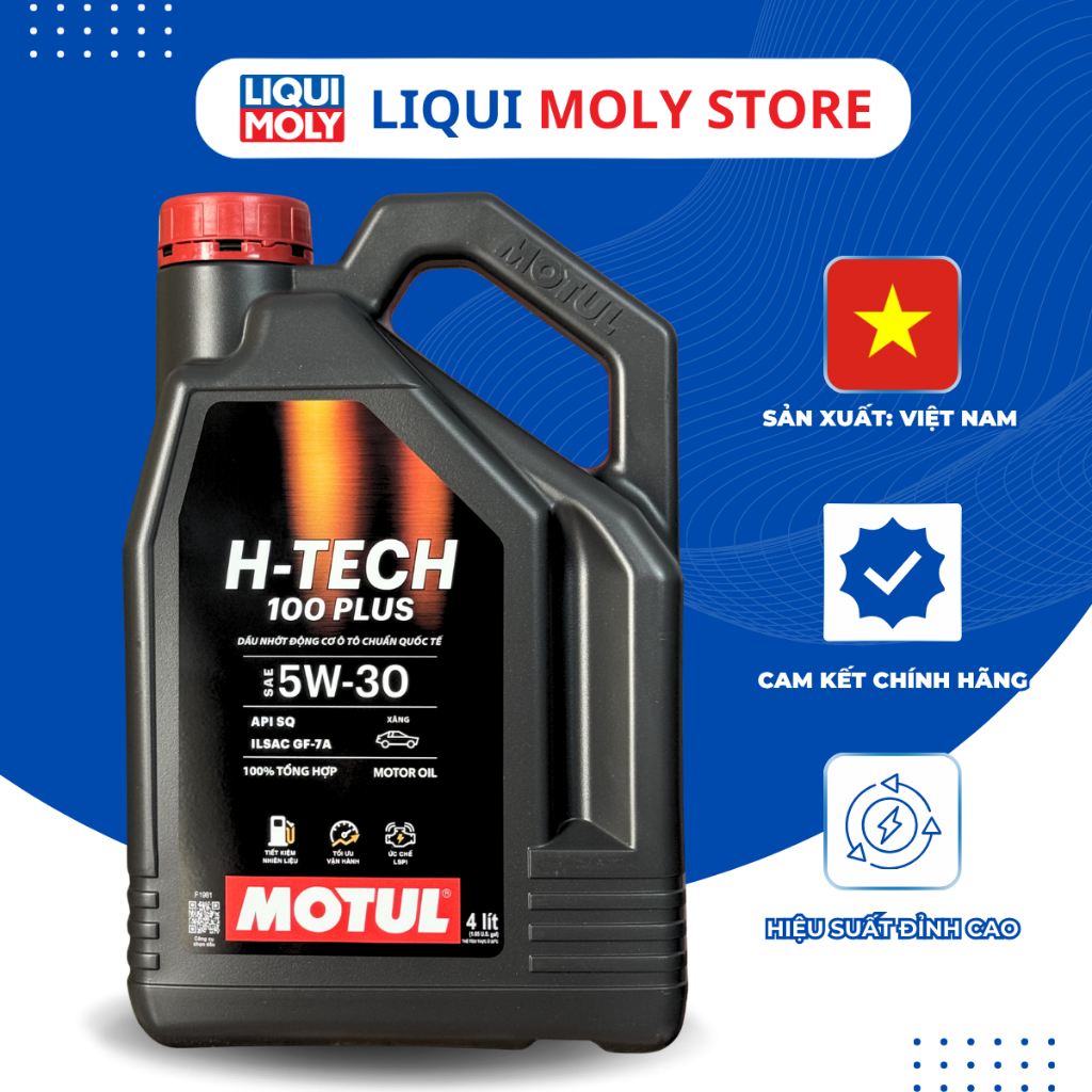Dầu nhớt xe ô tô Motul H-Tech 100 Plus 5W30 - API SQ