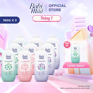 Combo 3 Phấn thơm Babi Mild 160Gx3