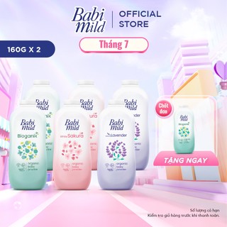 Combo 2 Phấn thơm Babi Mild 160Gx2