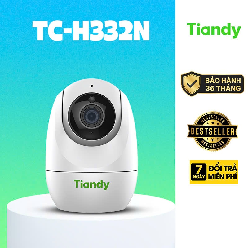 Camera WF TIANDY H332N 3MP Chính Hãng - Xoay 360 Độ, Đàm Thoại 2 Chiều, Theo Dõi Chuyển Động - BẢO H