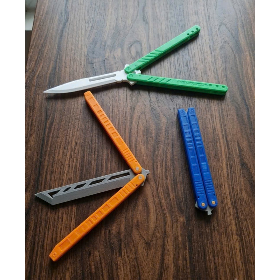 balisong đồ chơi xả stress - in 3d - quay tay siêu mượt