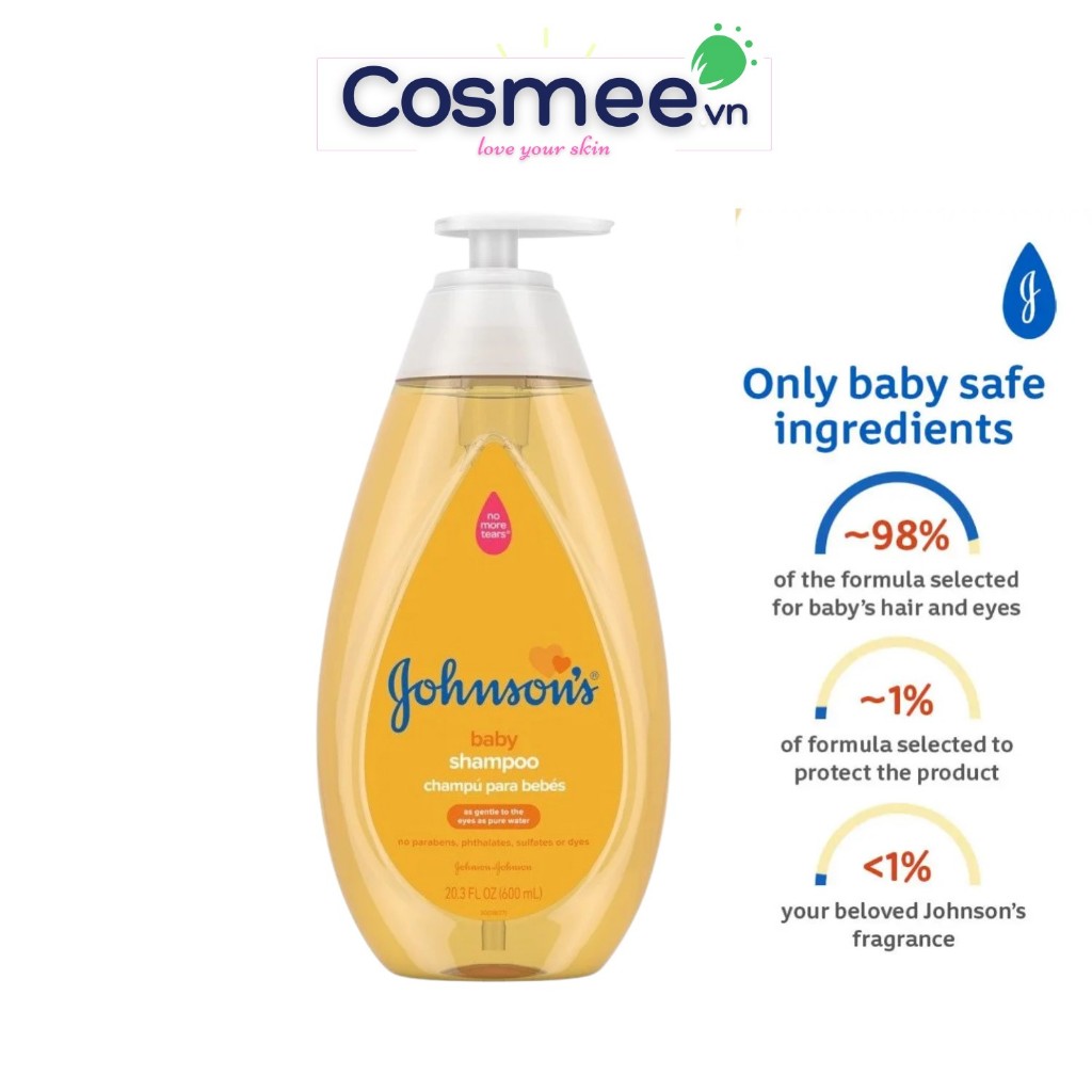 Dầu Gội Johnson's® Baby Dịu Nhẹ Cho Bé 800ml