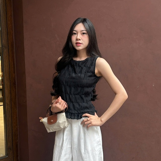 Bae Top | Áo Sát Nách Blanca Dáng Suông | Blanca Concept BC25.014