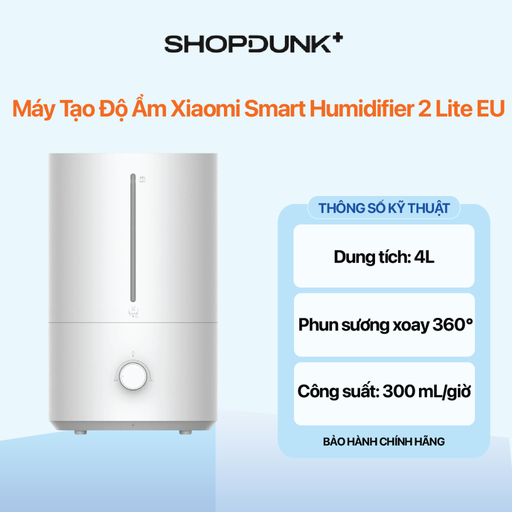 Máy Tạo Độ Ẩm Xiaomi Smart Humidifier 2 Lite EU Chính Hãng