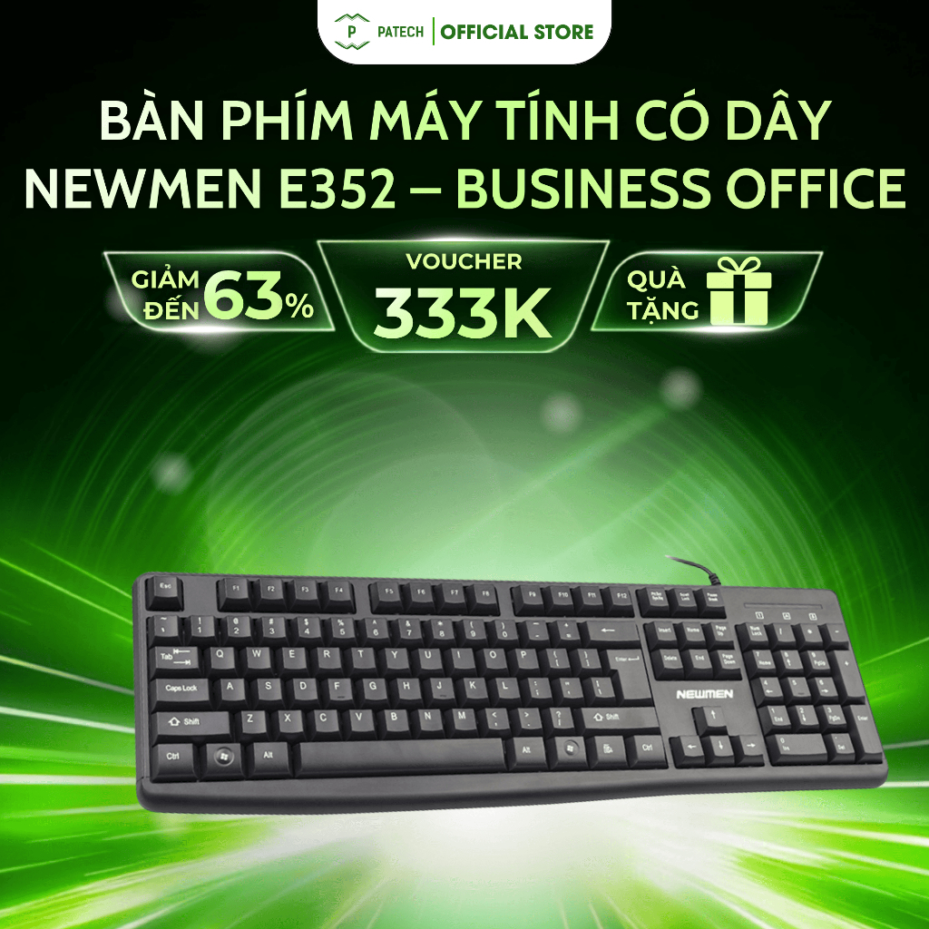 Bàn phím máy tính có dây Newmen E352 – Business Office