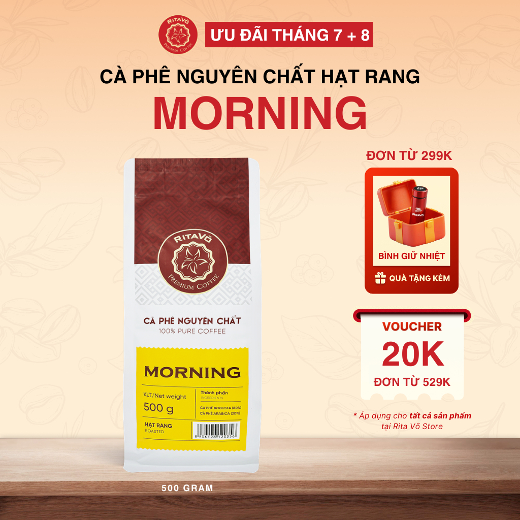Cà phê hạt rang Rita Võ Cafe Morning 500g