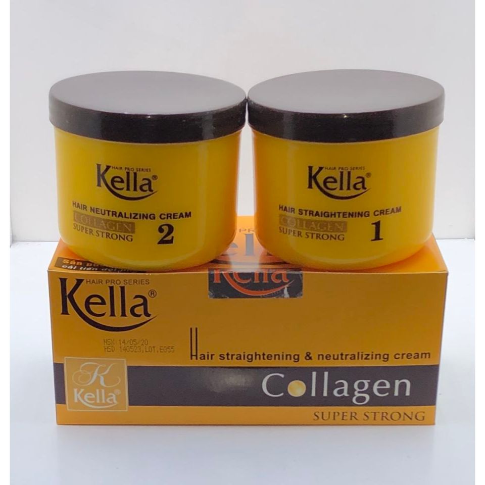 KELLA Thuốc duỗi tóc Kella Collagen 500mlx2