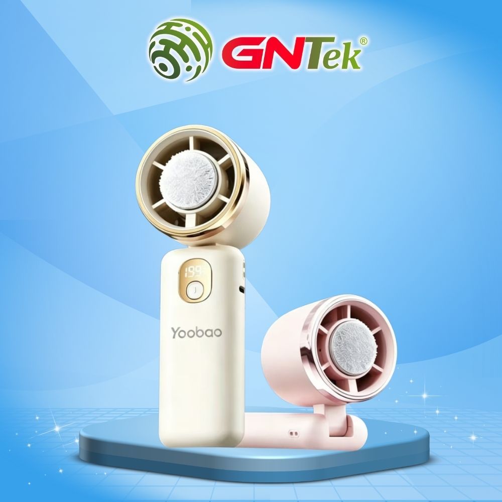 Quạt cầm tay mini sò lạnh YOOBAO P12 PRO pin 3600mAh – Quạt cầm tay kiêm đeo cổ, gió mạnh, làm mát n