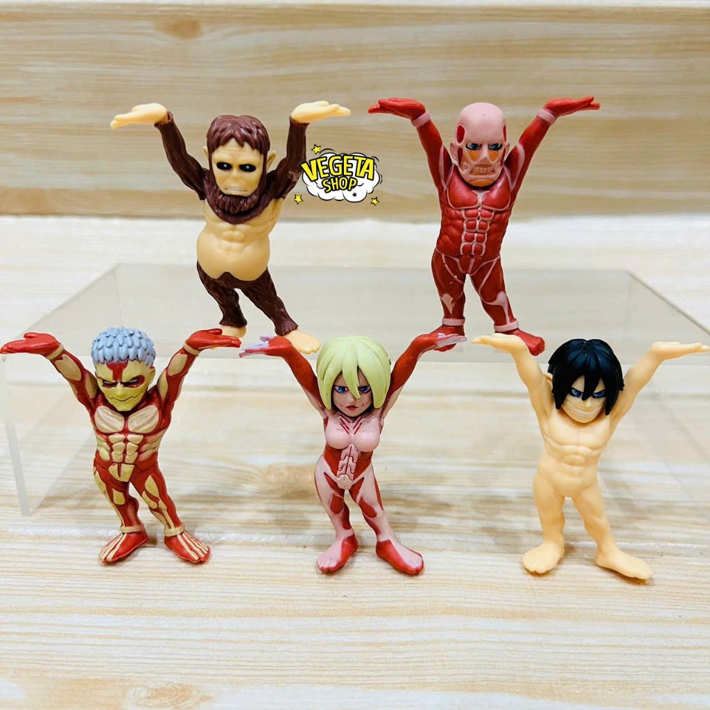 Mô hình Attack On Titan - Eren Yeager Zeke Yeager Braun Reiner Annie Leonhart Beast Armored Colossal