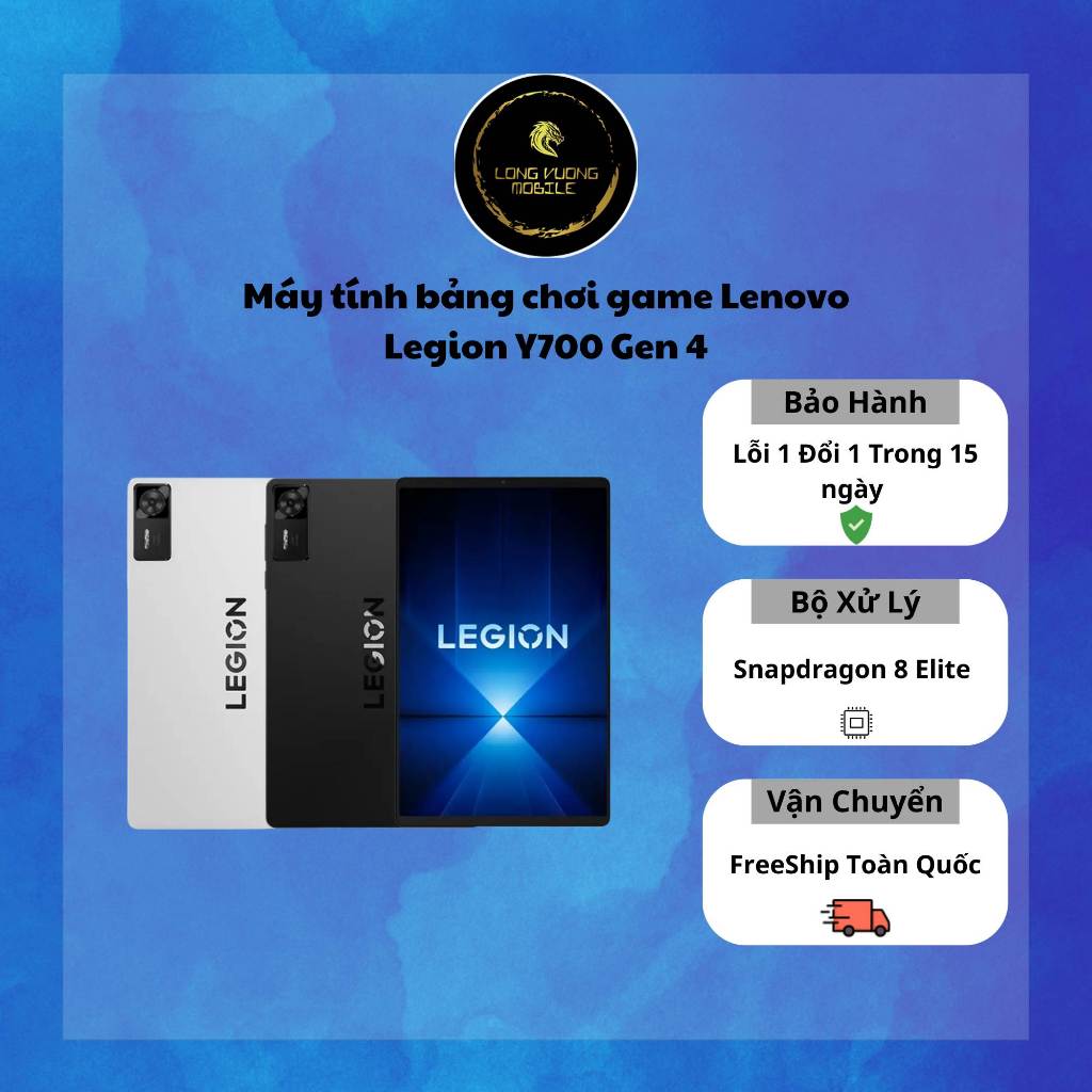 [NEWSEAL] Máy tính bảng chơi game Lenovo Legion Y700 Gen 4 Snapdragon 8 Elite | Long Vương Mobile