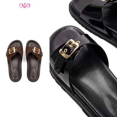 Dép OLV Single Band Buckled Flat Sandals nhiều màu phù hợp đi làm đi chơi