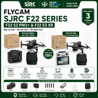 Flycam SJRC F22 S3 Pro XR màn hình – F22 S3 pro |F22S3 – camera 4K – 6Km – chính hãng – Bh3T
