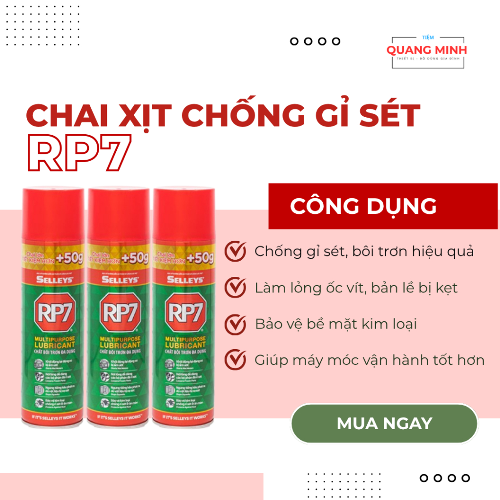 CHAI XỊT CHỐNG RỈ ĐA NĂNG RP7