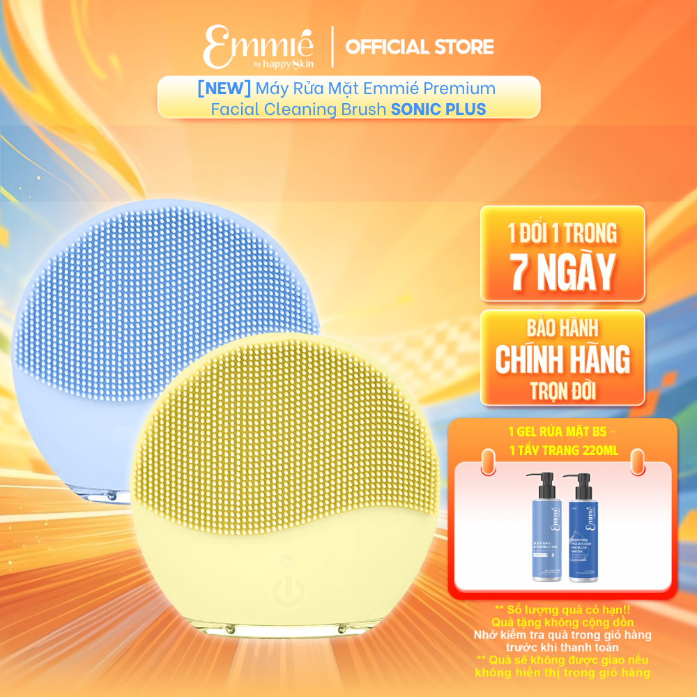 Máy Rửa Mặt Emmié Premium  Facial Cleaning Brush SONIC PLUS Emmie by HappySkin