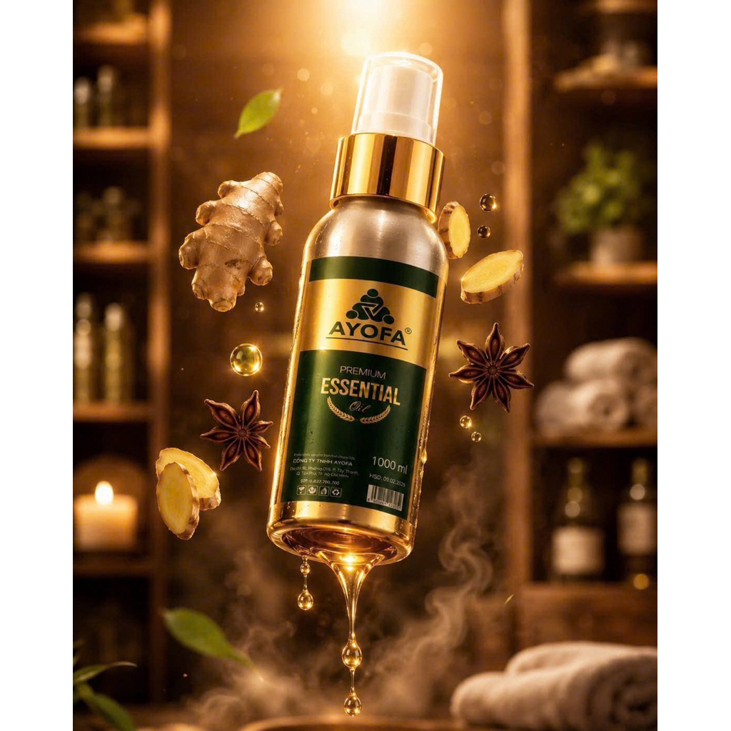 tinh dầu thảo mộc ayofa gừng 50ml