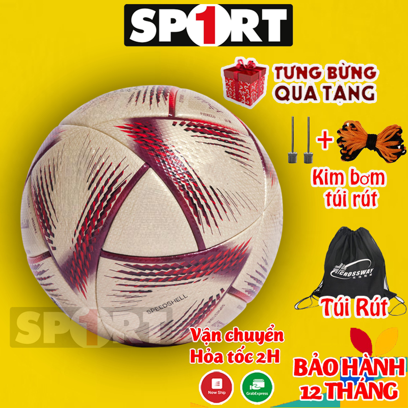 Bóng đá C1 ,WC - size 5 - Quả bóng đá Động Lực, Tặng kim bơm , túi lưới
