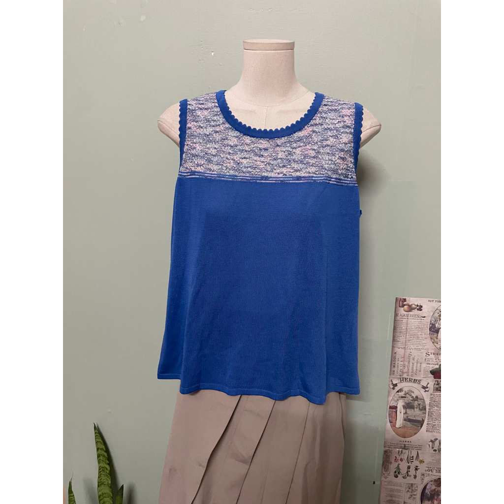 Áo mongtogi nữ nhật màu xanh hoạ tiết size L a86