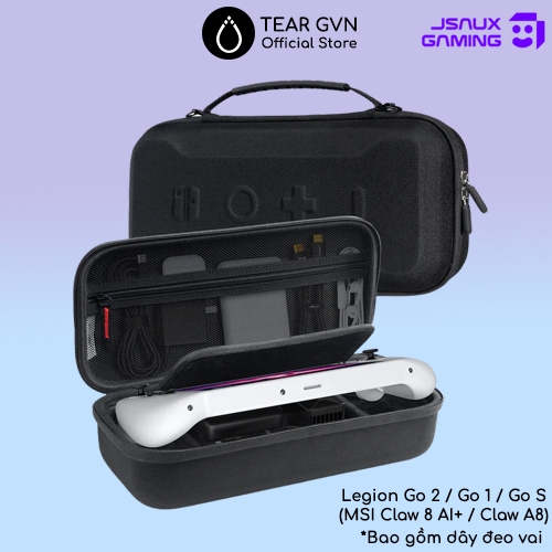Túi đựng MegaCarry JSAUX hỗ trợ đựng sạc cho Lenovo Legion Go 2 / Legion Go 1 / Legion Go S / MSI Cl