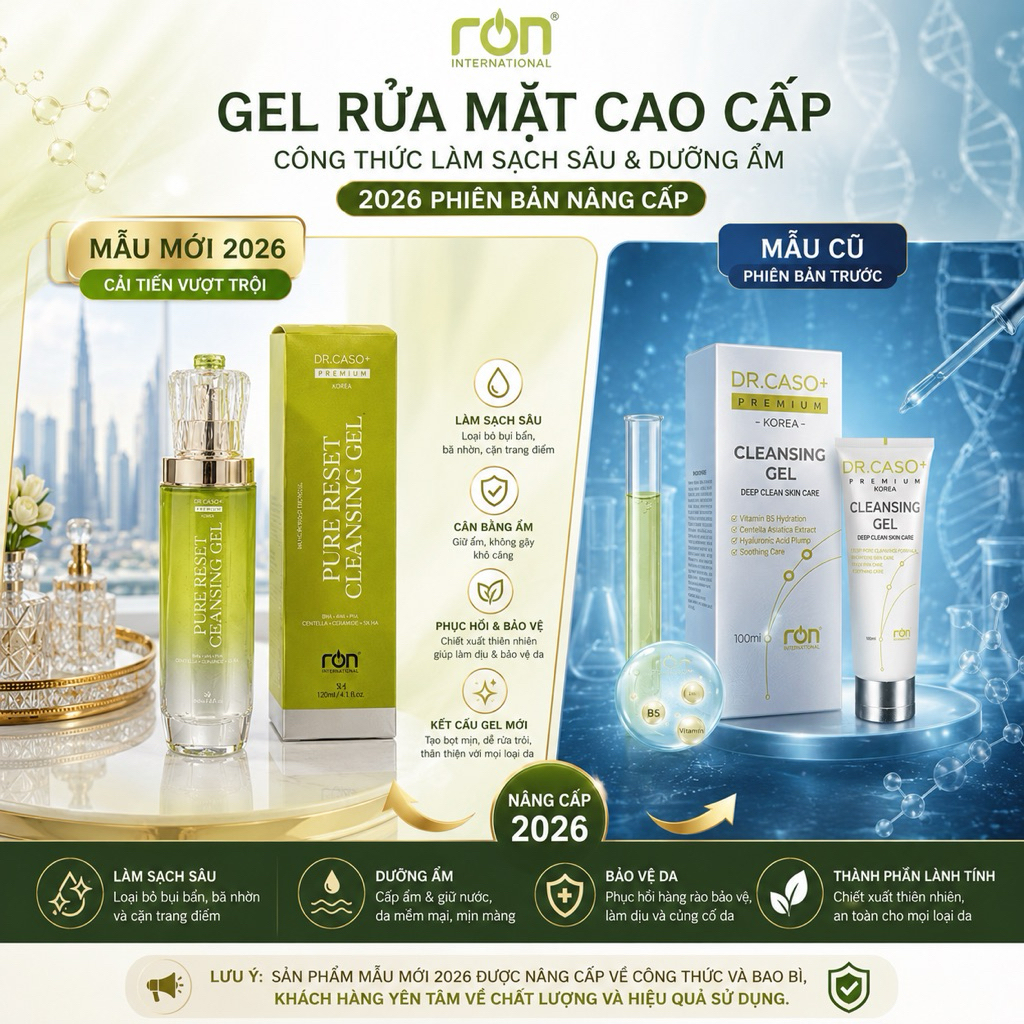 [HÀNG CÔNG TY] SỮA RỬA MẶT Ron Dr.Caso Cleansing Gel Ron