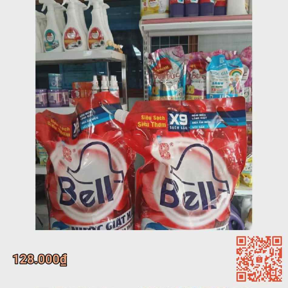 TÚI NƯỚC GIẶT XẢ Bell X9 3l6 Enzym nano sạch thơm lâu