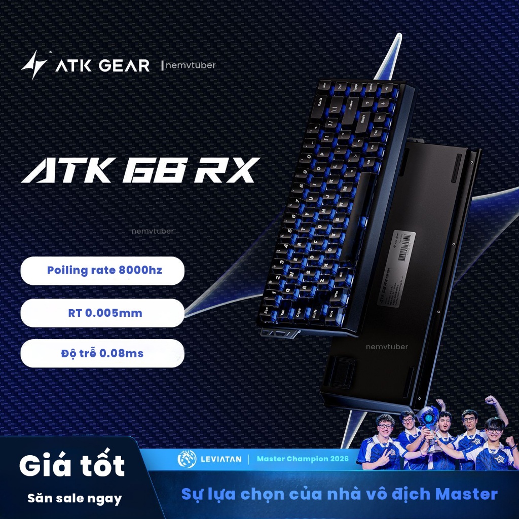 [NEW-BH12T] Bàn phím Gaming ATK68 RX - RGB - 8000hz - Rapid Trigger - SOCD