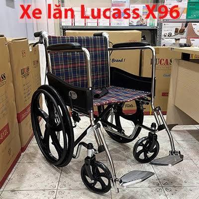 Xe Lăn Tiêu Chuẩn Lucass X96 - Xe Lăn Vành Đúc Lucass X96 - Bền Bỉ - Chắc Chắn - Chính Hãng