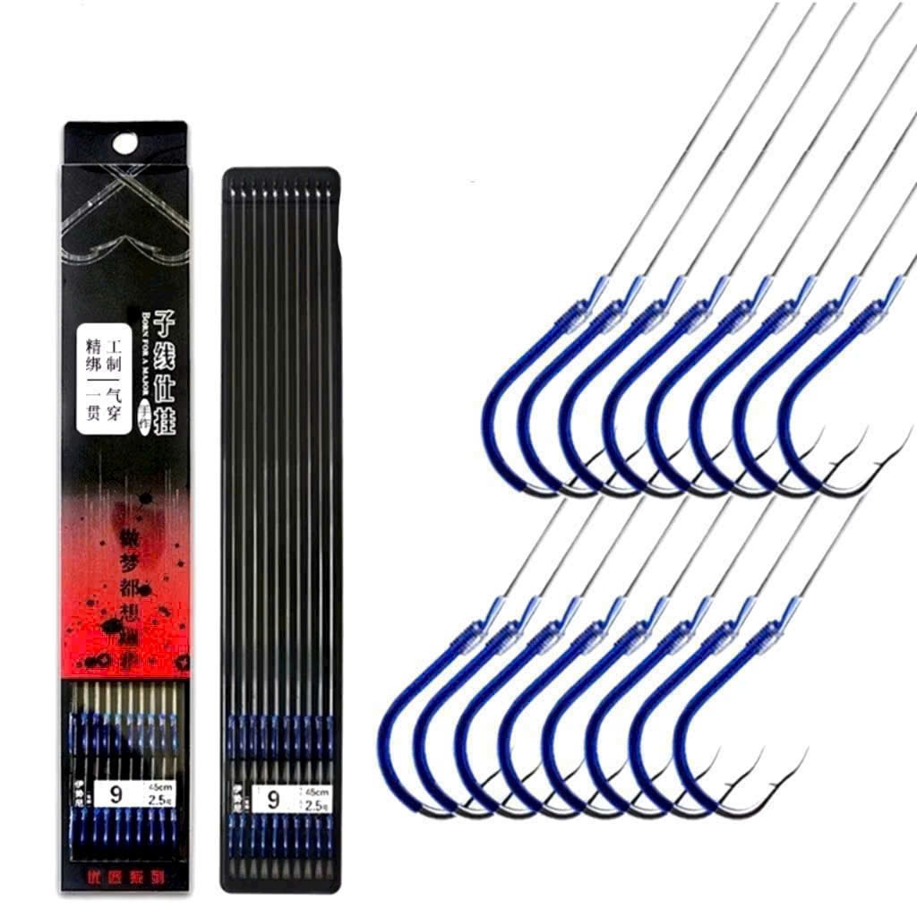 Lưỡi Câu Cá BKK Xanh - Lưỡi Thẻo Đôi Câu Đài, Lưỡi Câu Buộc Sẵn Cao Cấp..