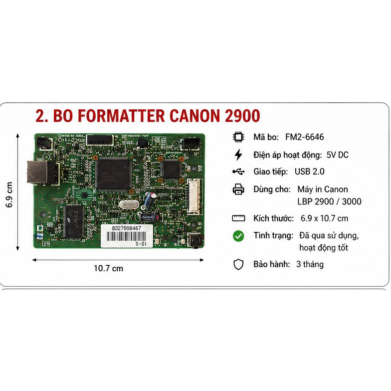 BO FORMATTER CANON 2900