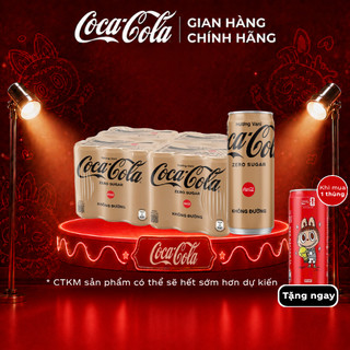 [LIVE] Lốc 24 Lon Nước Ngọt Giải Khát Coca-Cola Không Đường Hương Vani 320m/Lon Sale 15.07_SP