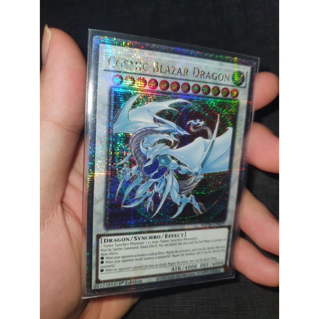 Thẻ Bài Yugioh - Cosmic Blazar Dragon (UK) MP24-EN029 Quarter Century Rare (25th)