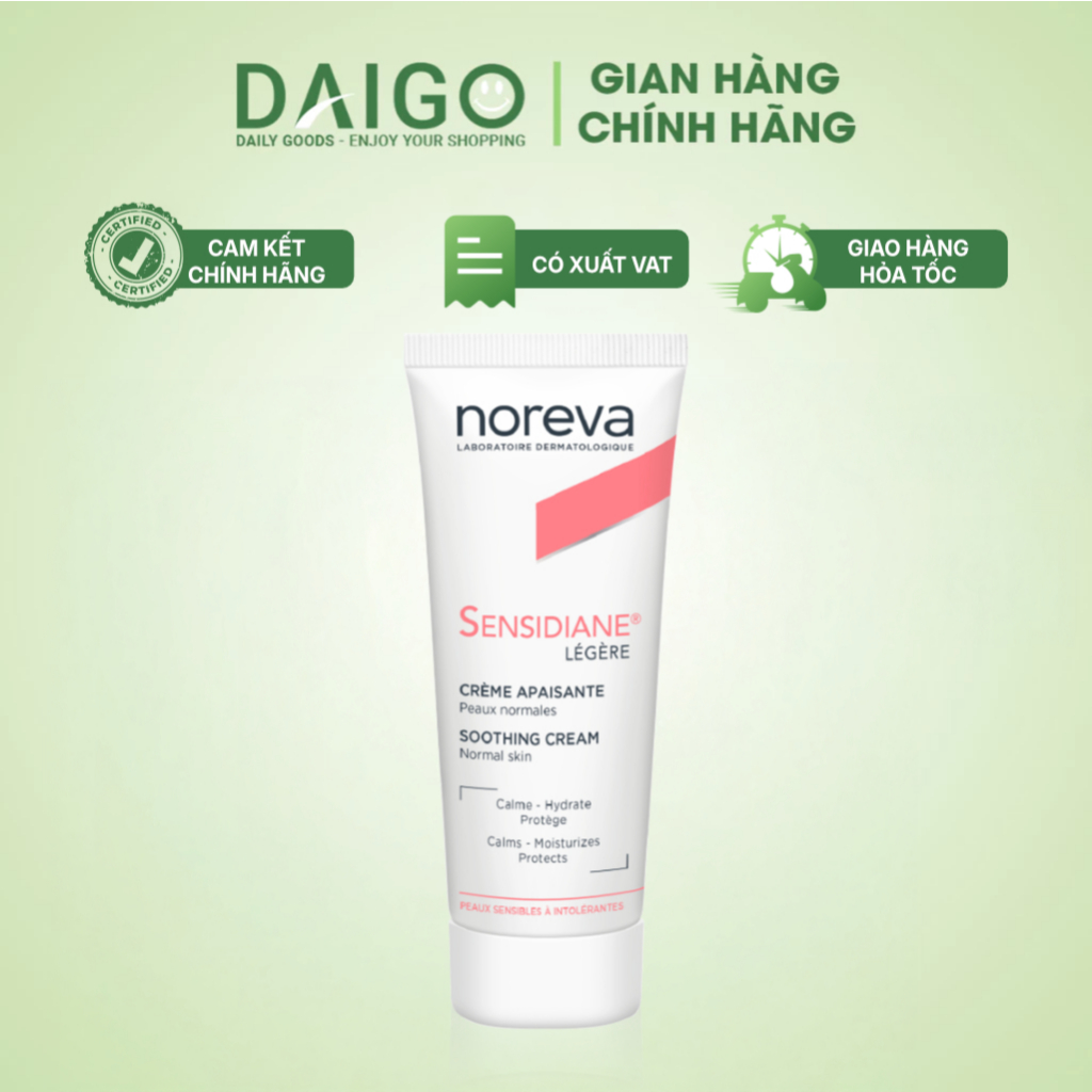 Kem Dưỡng Làm Dịu Da Noreva Sensidiane Legere Soothing Cream 40ml