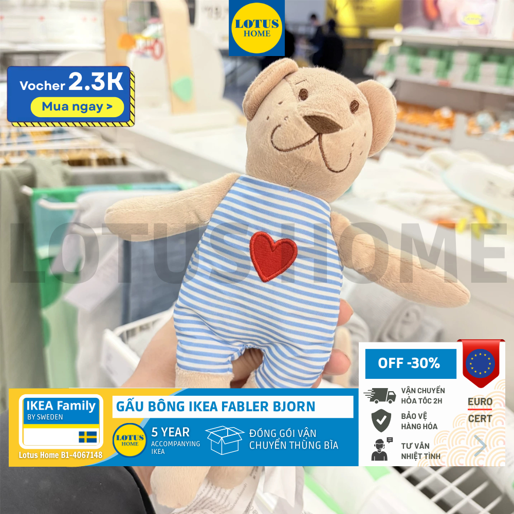 IKEA thú nhồi bông linh vật IKEA FABLER BJORN