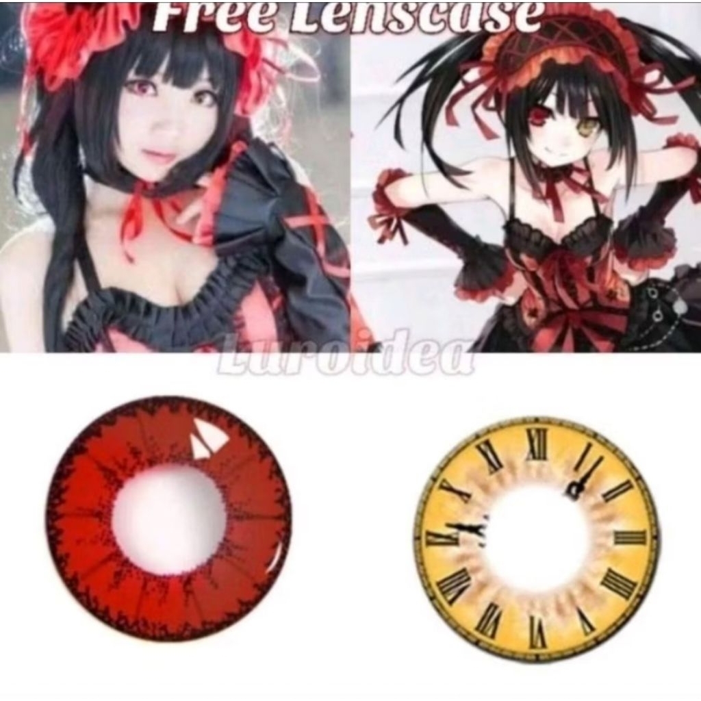 [Sẵn] Lens cosplay Kurumi/Ciel - Kính áp tròng [Miu Cosplay]