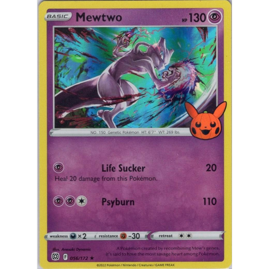 [Thẻ bài Pokemon TCG] Mewtwo - 056/172 - Holo Rare (Trick or Trade 2022)