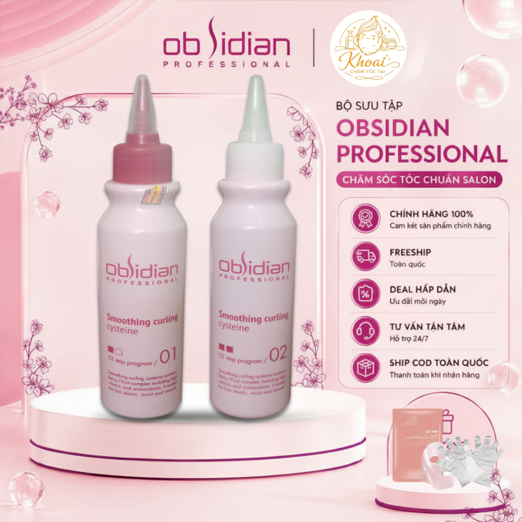 Thuốc uốn siêu mềm Obsidian 120mlx2 ( Uốn lạnh - Uốn nóng) <TXK>