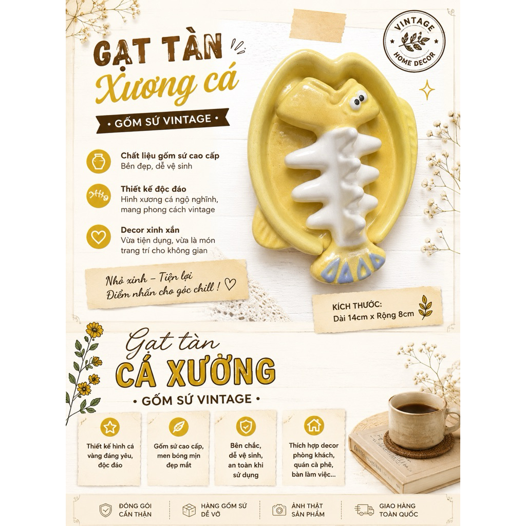 Khay gốm sứ Nhật trang trí, decor