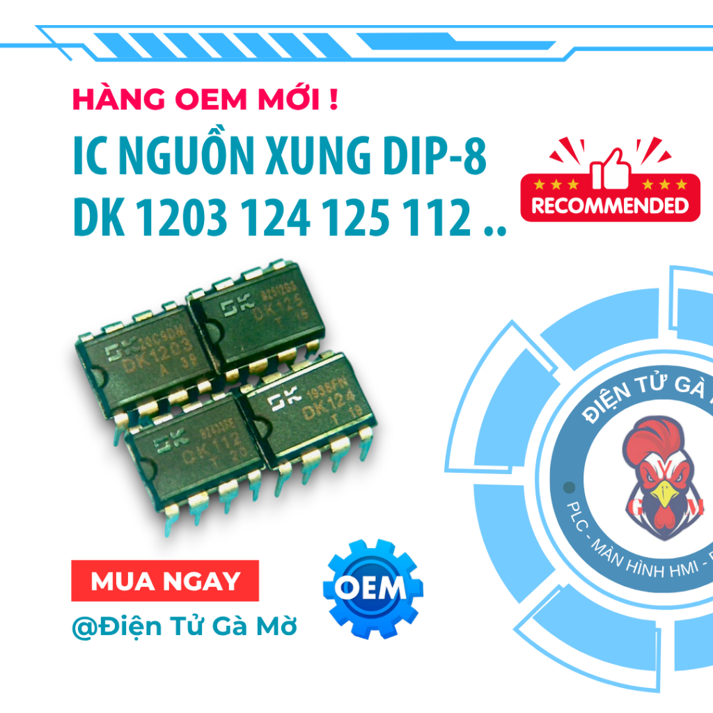 [1 CON] IC Nguồn Xung Cắm, DK1203 DK124 DK125 DK112 DIP-8, Hàng OEM Mới